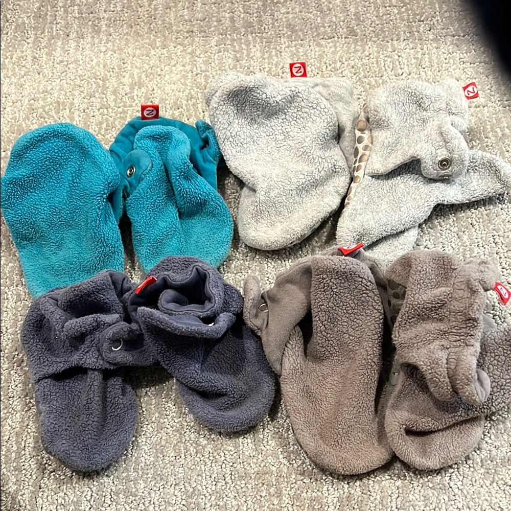 Cozy Fleece Baby Booties Set